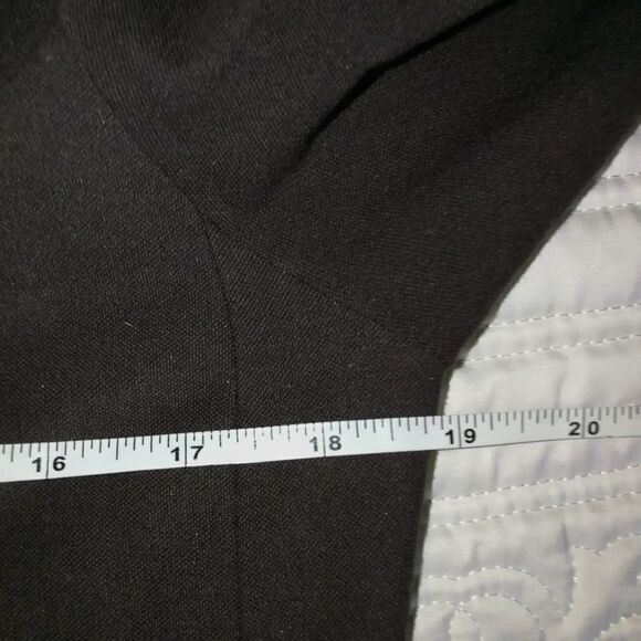 Eileen FISCHER Dark Chocolate LagenlookZipper Front Long Cardigan / Blazer Small - Picture 12 of 13